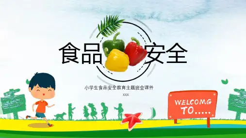 食品安全教育主题班会PPT课件
