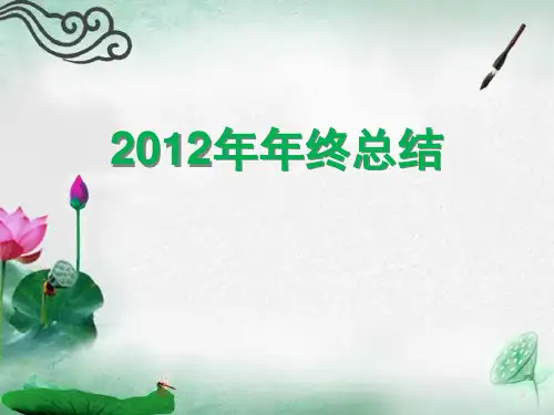 医药代表工作总结PPT
