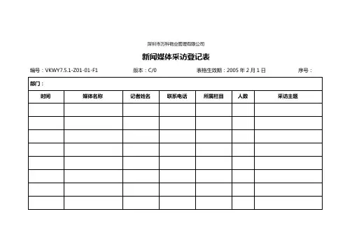 7.5.1-Z01-01-F1 新闻媒体采访登记表