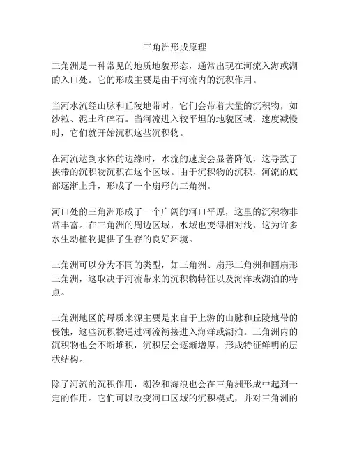 三角洲形成原理