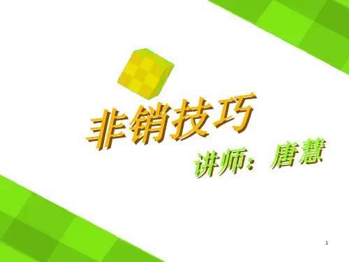 非销技巧PPT精选文档