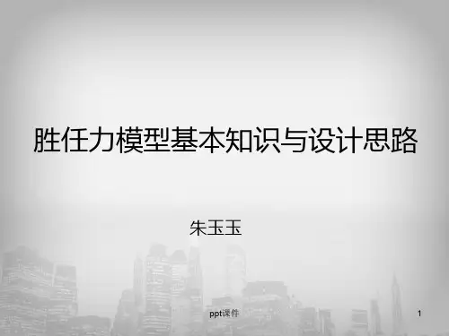 胜任力模型  ppt课件