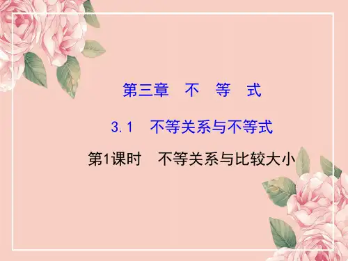 不等式课件PPT最新高中数学必修五第三章