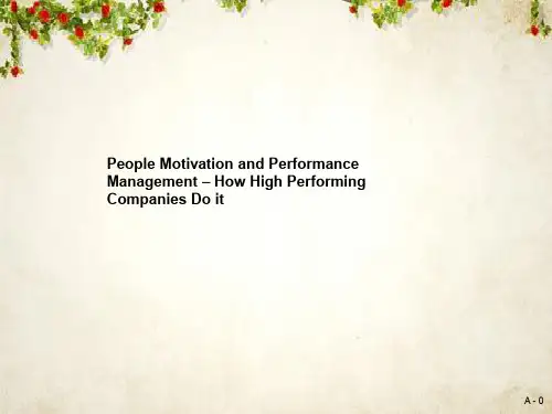 Mckinsey激励机制2(PPT 11页)