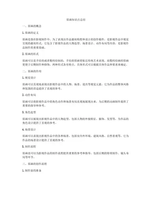 原画知识点总结