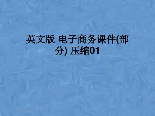 英文版 电子商务课件(部分) 压缩01