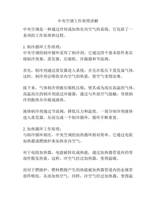 中央空调工作原理讲解