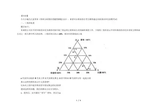 事业编行测答题技巧：资料分析图形类题型解题方法