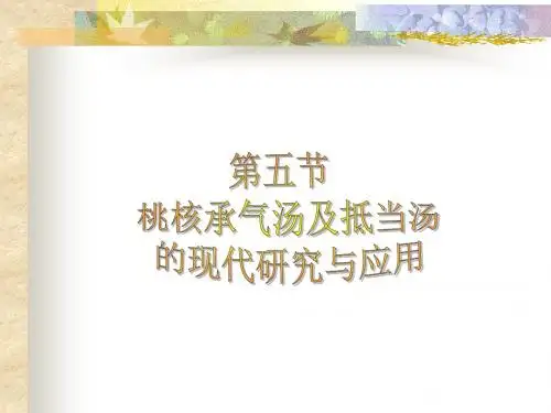 修改第五节桃核承气汤类方PPT课件