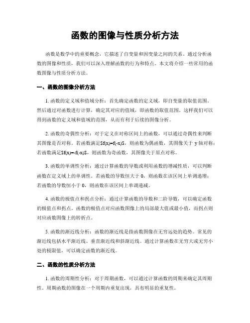 函数的图像与性质分析方法