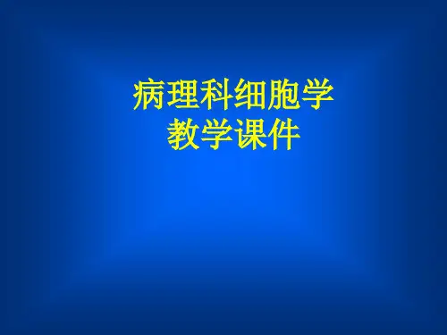 细胞学教学课件详解