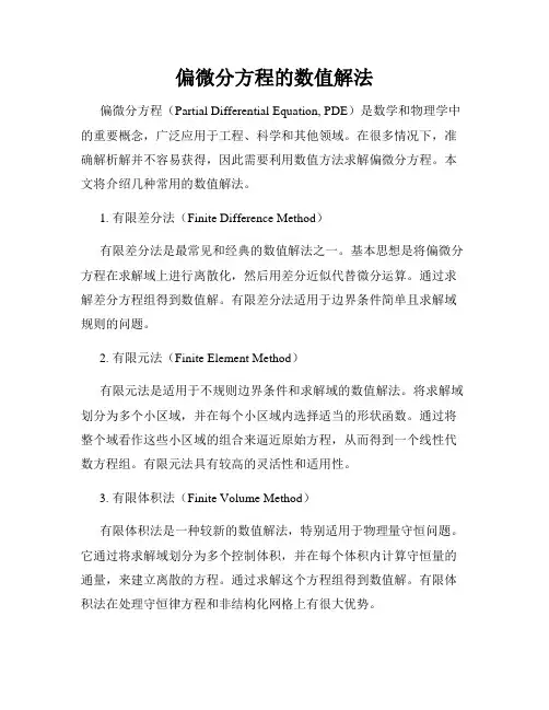 偏微分方程的数值解法