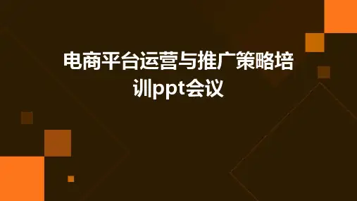 电商平台运营与推广策略培训ppt会议