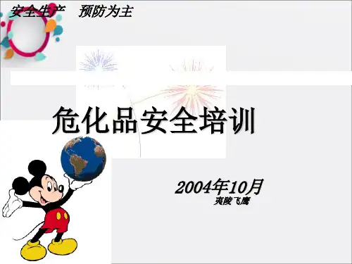 《危化品安全培训》PPT课件
