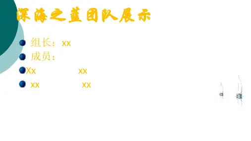 小组自我介绍ppt模板