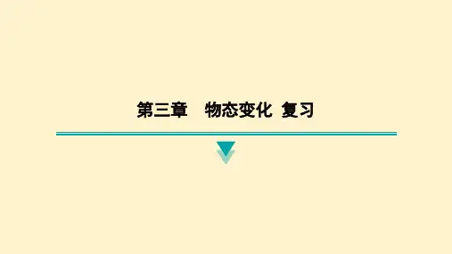 第三章 物态变化 复习课件-2024-2025学年人教版(2024)物理八年级上册