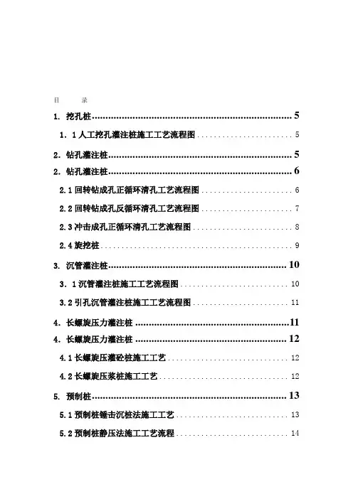 引孔沉管灌注桩施工工艺流程图