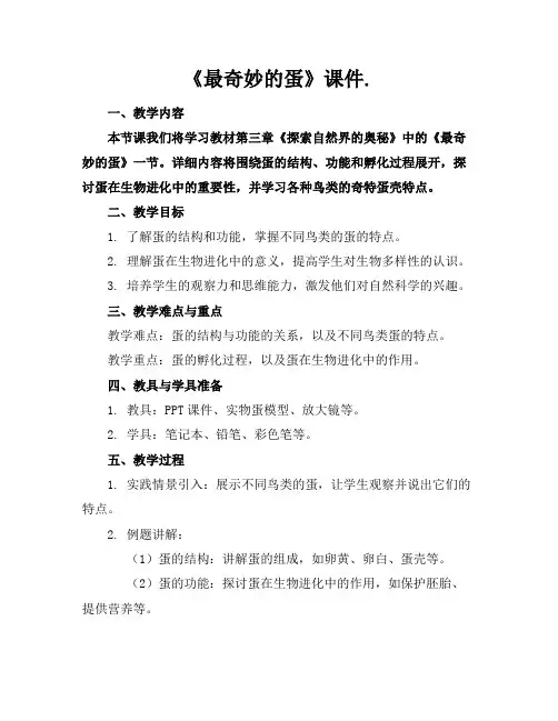 《最奇妙的蛋》课件.