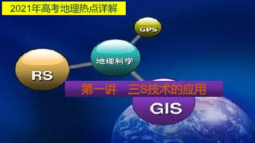 2021年高考地理热点详解第一讲三S技术(36张PPT)
