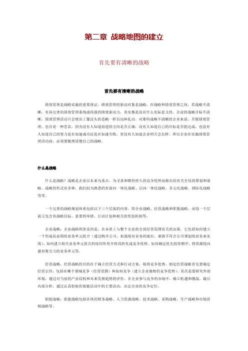 绩效战略地图