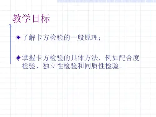 四格表卡方检验