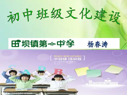 班级文化建设1ppt课件