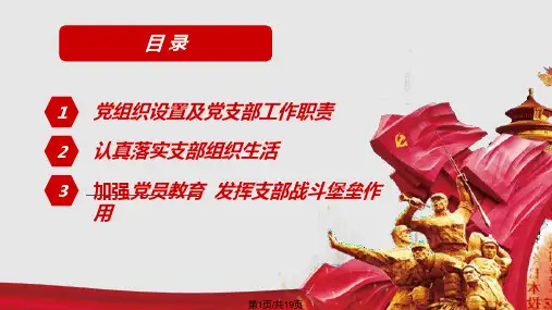 加强基层党组织建设发挥战斗堡垒作用PPT课件