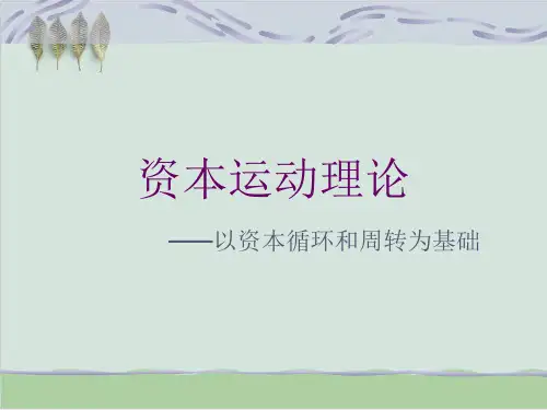 资本运动理论详述PPT课件(74页)