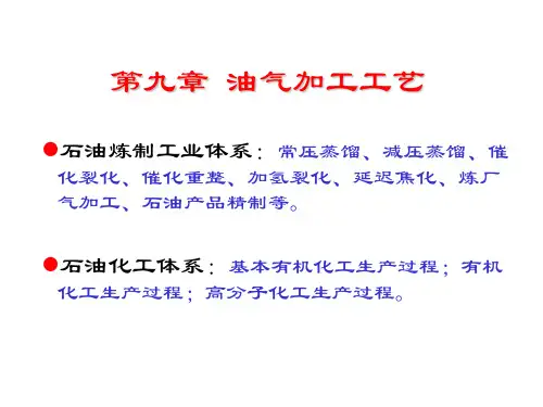 第9章 油气加工工艺1