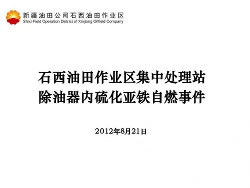 石西油田作业区集中处理站 除油器内硫化亚铁自燃事件