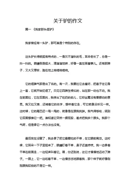 关于驴的作文