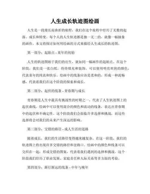 人生成长轨迹图绘画