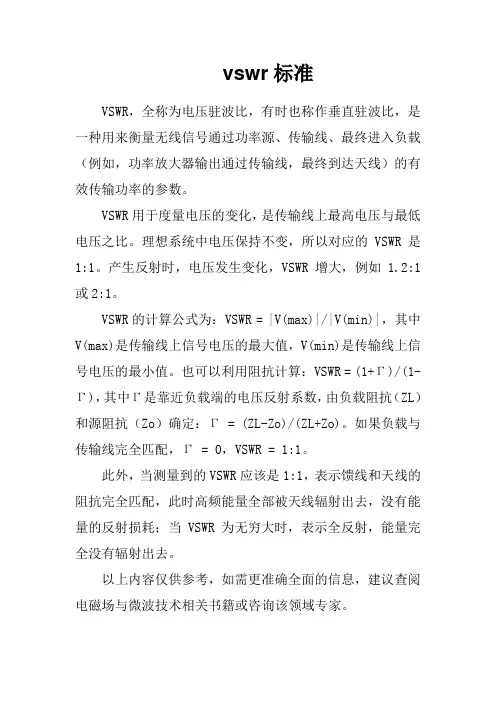 vswr标准