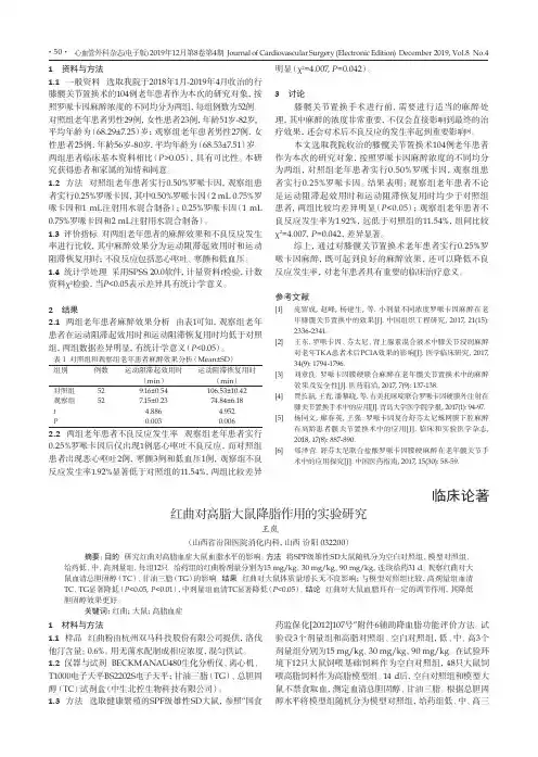 红曲对高脂大鼠降脂作用的实验研究