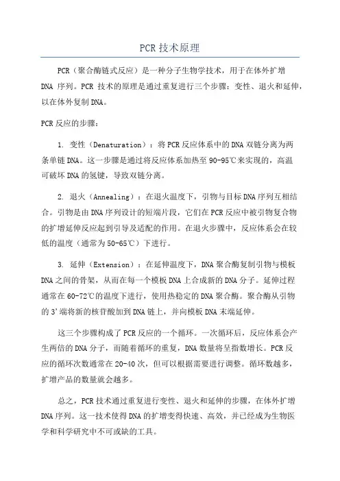 PCR技术原理