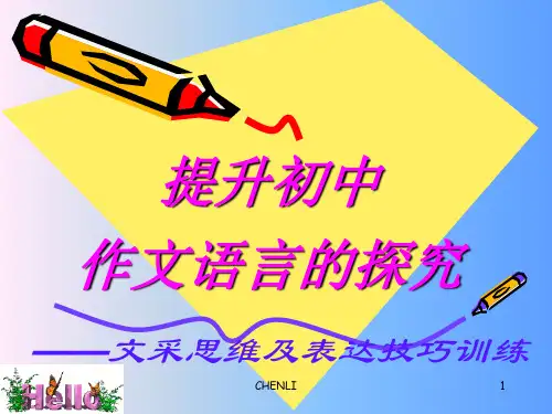 初二作文指导PPT课件