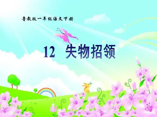 《失物招领》课件PPT文档