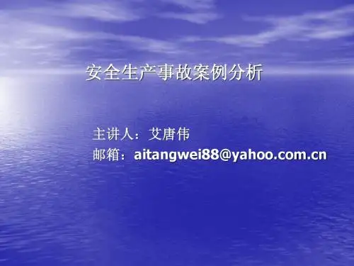 安全生产事故案例分析