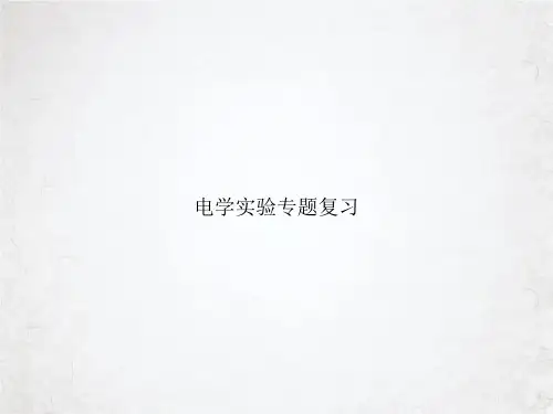 电学实验专题复习PPT课件