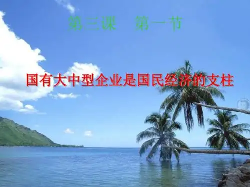 国有大中型企业是国民经济的支柱