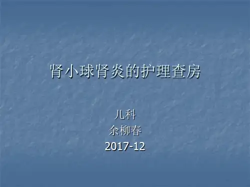 肾小球肾炎护理查房