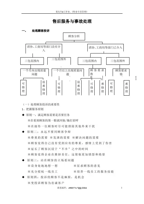 鞋业专卖管理、售后服务与事故处理