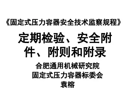 容规宣贯-定期检验、安全附件、附则(ppt64页)