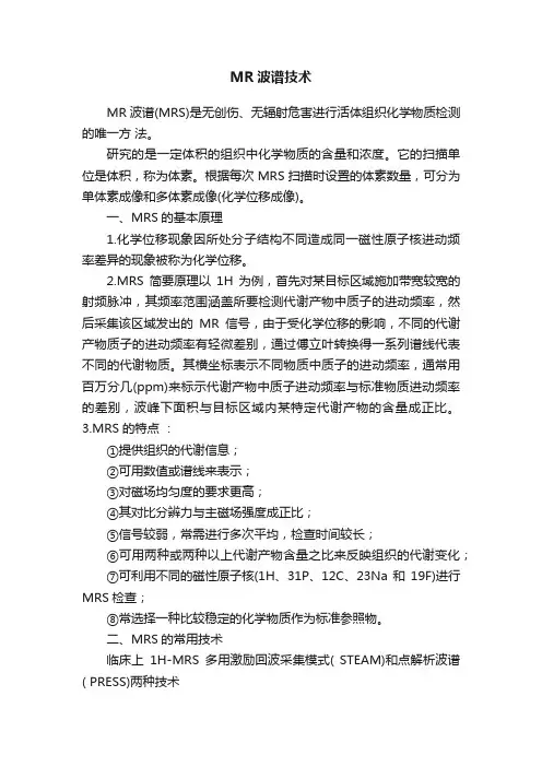 MR波谱技术