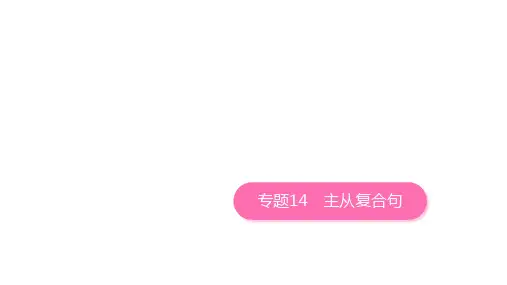专题14+主从复合句+2025年中考英语语法专题复习+课件(人教版)