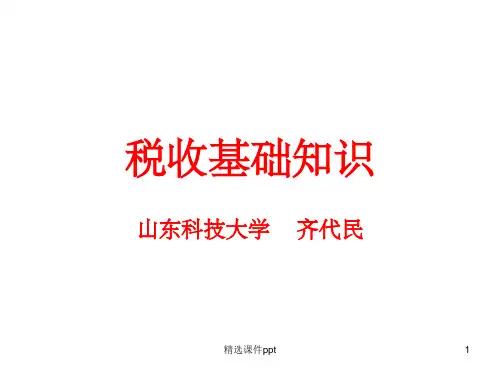 《税收基础知识》PPT课件
