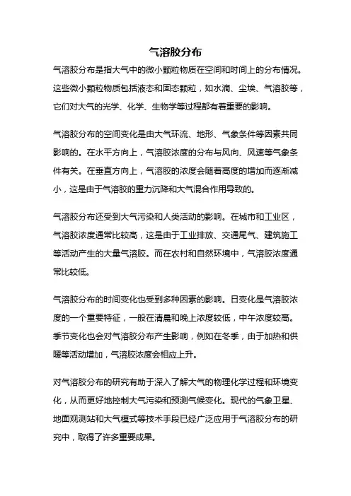 气溶胶分布