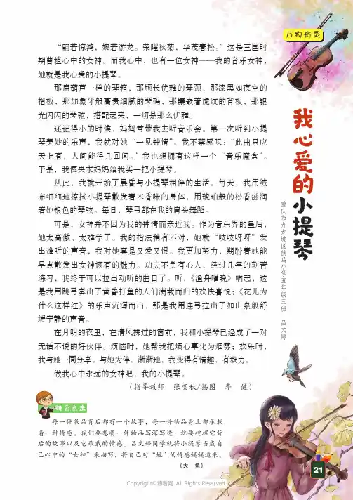 我心爱的小提琴