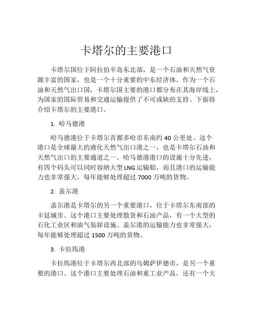 卡塔尔的主要港口