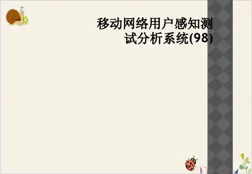 移动网络用户感知测试分析系统PPT模板